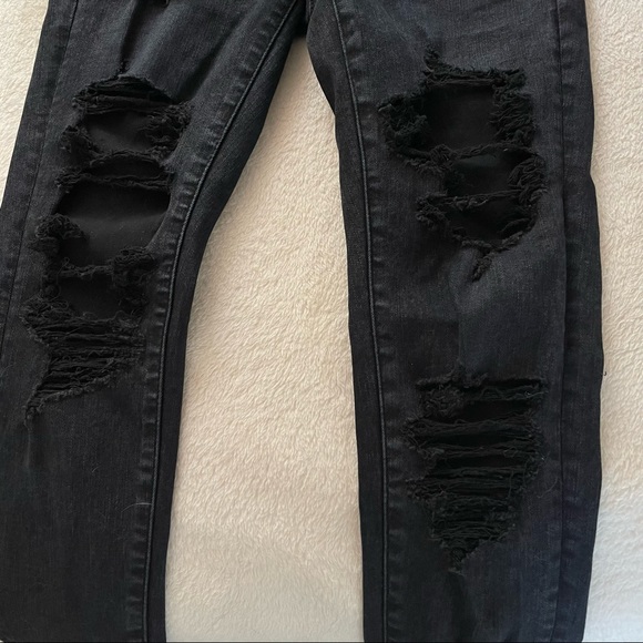 NWT AE Ripped High Waist Jeggings - Picture 6 of 8